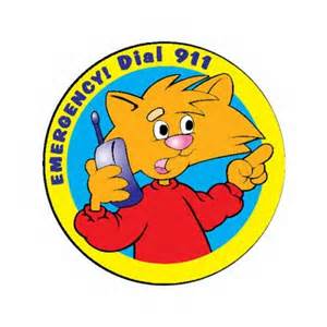 Kids 911 Icon Cat on a phone