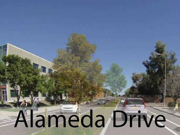 Alameda Drive Streetscape