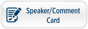 Clerks Speaker-Comment Card Button