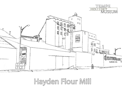 Coloring Page - Hayden Flour Mill THUMBNAIL