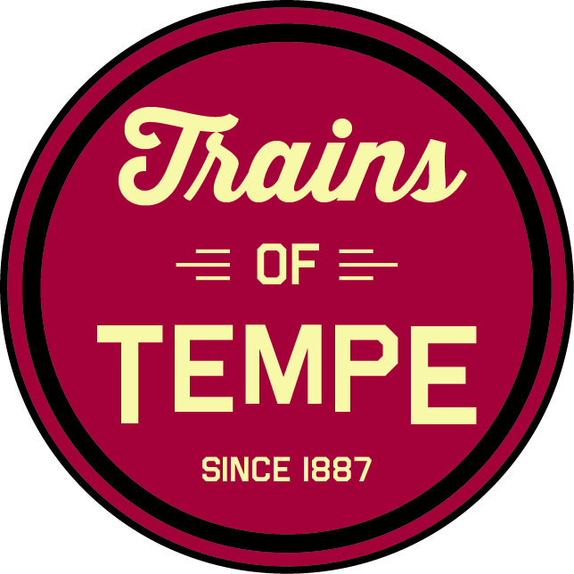 Trains of Tempe exhibit logo