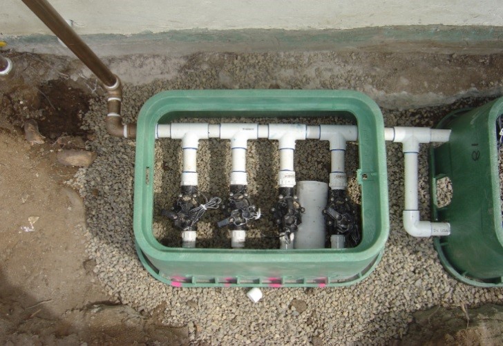 irrigation valve in box