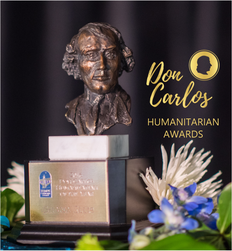 Don Carlos Humanitarian Award statue