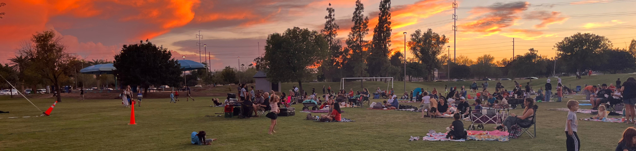 Movies in the Park Sunset Banner