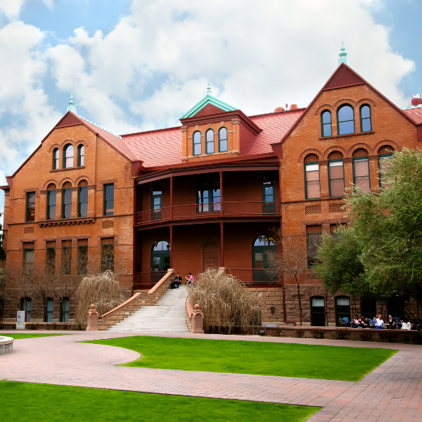 Photo of Old Main building on the ASU campus