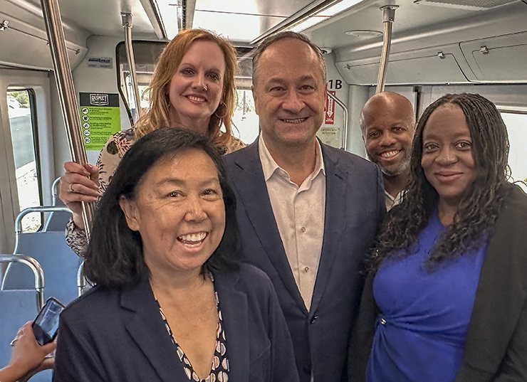 Council rides streetcar