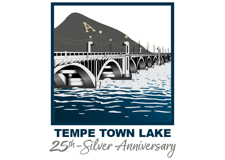 Tempe Town Lake Silver Anniversary Logo