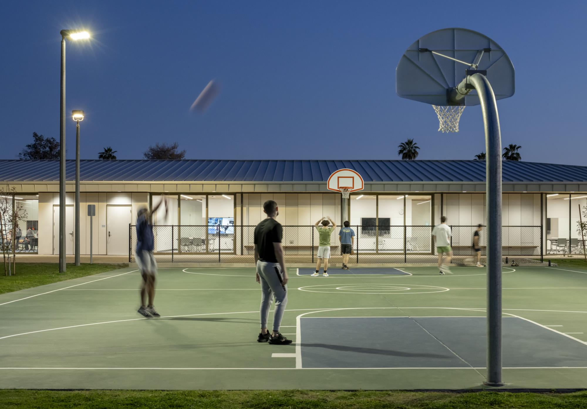 Image of a basketball court