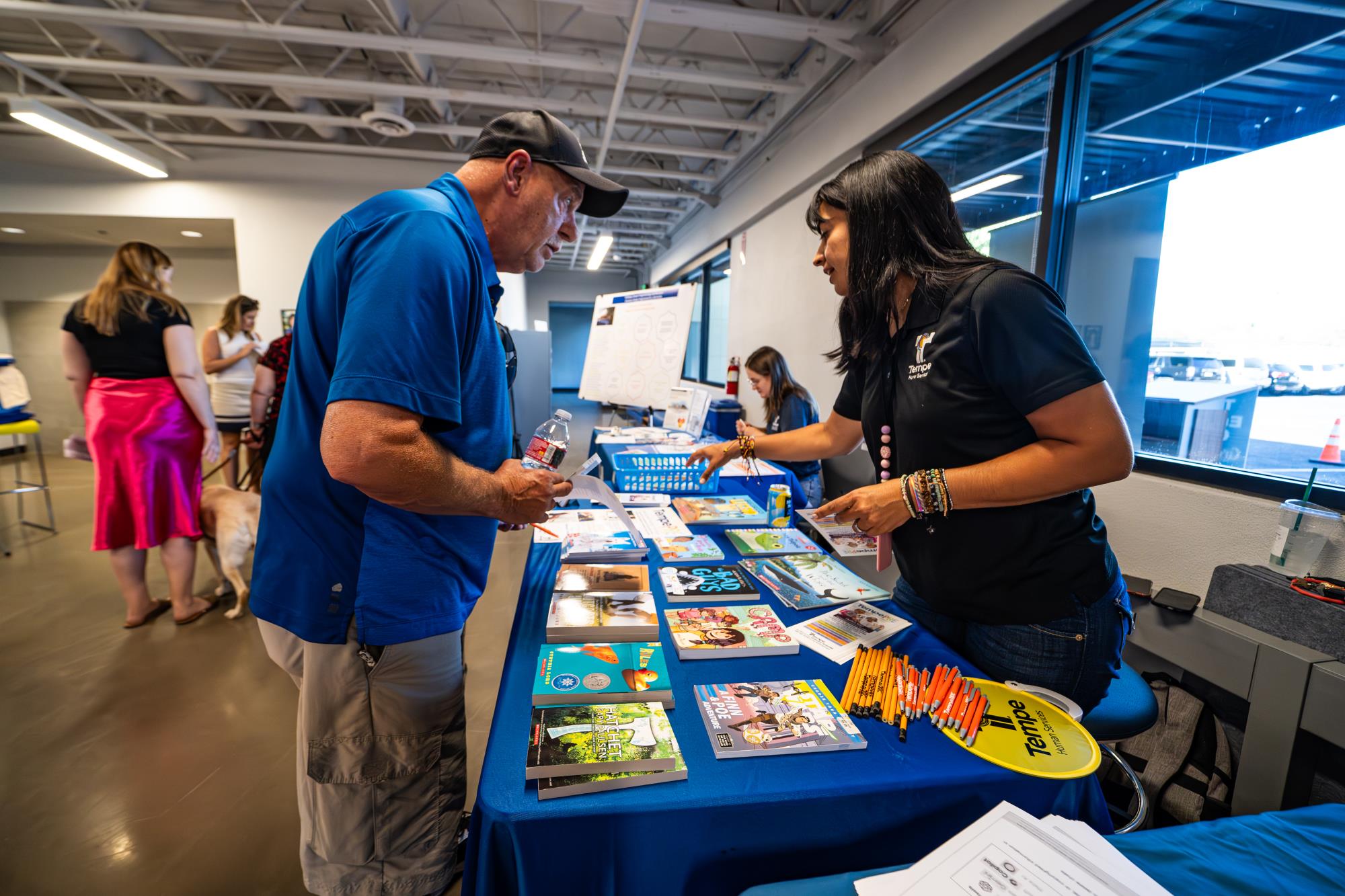 Tempe Envision -resident at info table